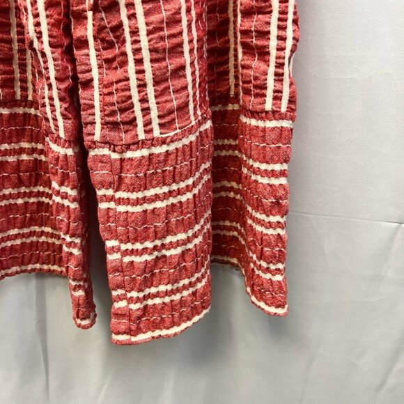 Ettitwa By Anthropologie Womens Jumpsuit Stripe Belted V Neck Sleeveless S - Picture 8 of 12